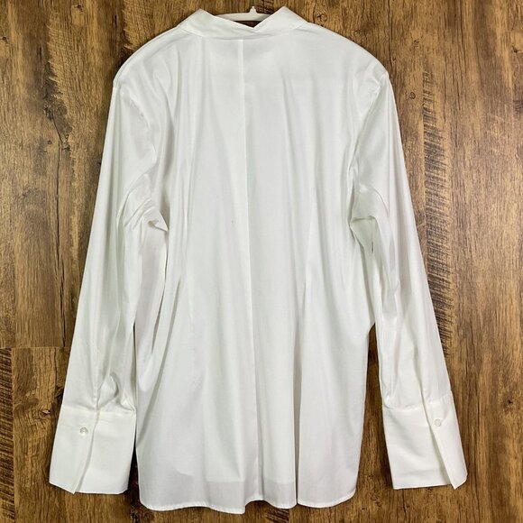 NWT Ann Taylor Factory White Button-down Blouse, Women's XL - Picture 7 of 13